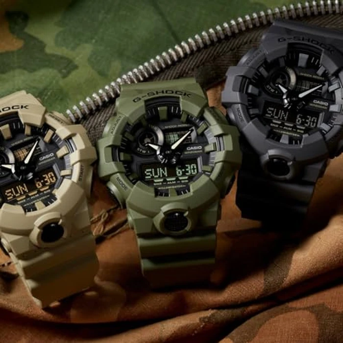 Casio Men’s XL Series G-Shock Quartz 200M WR Shock Resistant Resin Color: Matte Olive Green (Model GA-700UC-3ACR) by Casio - Image 3