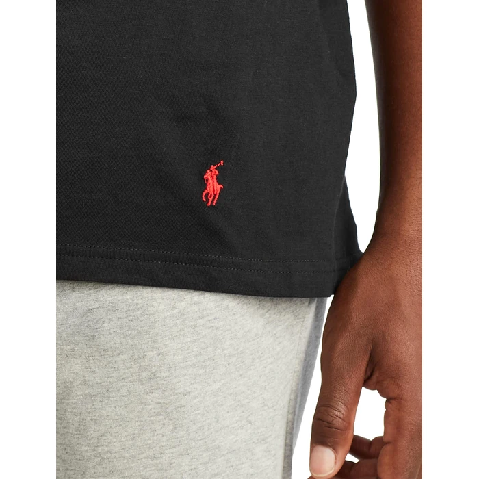 POLO RALPH LAUREN Classic Fit Undershirt w/Wicking 3-Pack V-Necks 3 Black/Rl2000 Red Pp LG by POLO RALPH LAUREN - Image 4