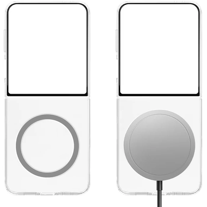 Samsung Clear Magnet Phone Case for Samsung Galaxy Z Flip7 - Clear - Good by Samsung - Image 3