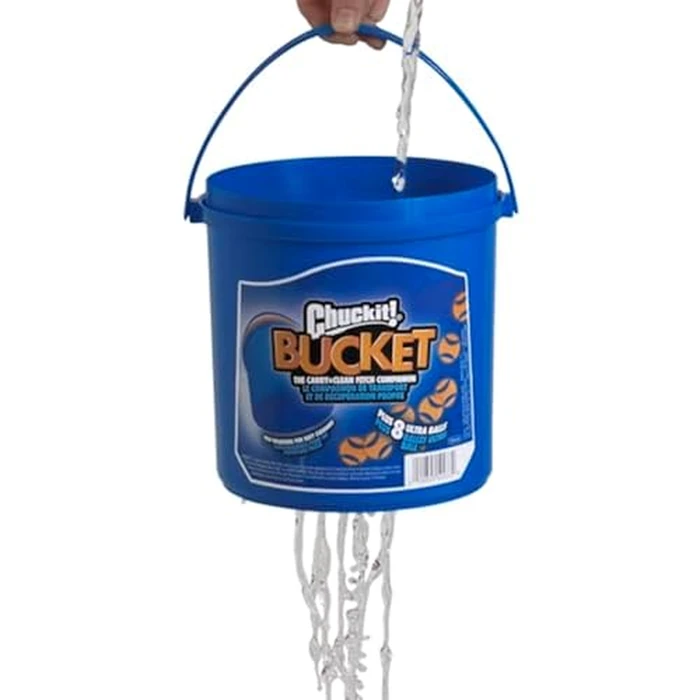 Chuckit! Ultra Ball Dog Toy with Chuckit! Cleaning Bucket, Bouncy Fetch Pet Toys For Dogs 20-60 lbs, Interactive Dog Toys, Durable Rubber, Size Medium, 2.5-inch Diameter, 8-Pack of Balls by Chuckit! - Image 6
