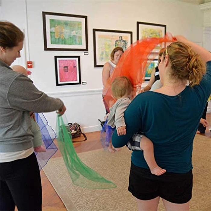 Lolakee Juggling Scarves, 12 PCS Dance Scarves for Kids Play Silk Scarve for Toddlers Children Movement Music Scarf Magic Tricks Performance Props Accessories Rhythm Band Scarfs 12colors 24 inches by Lolakee - Image 5