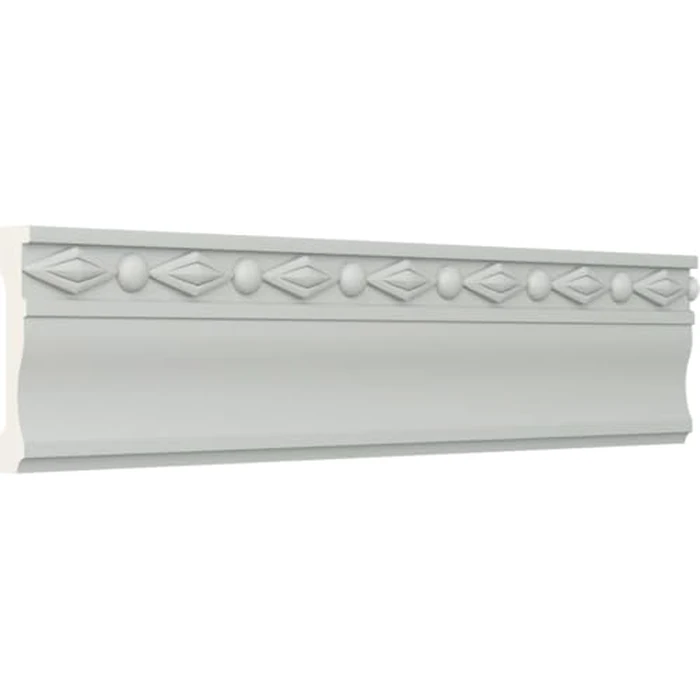 Endurathane Federal Chair Rail, 2 1/4"H x 1/2"P x 94 1/2"L, Factory Primed (2-Pack) by Ekena Millwork - Image 2