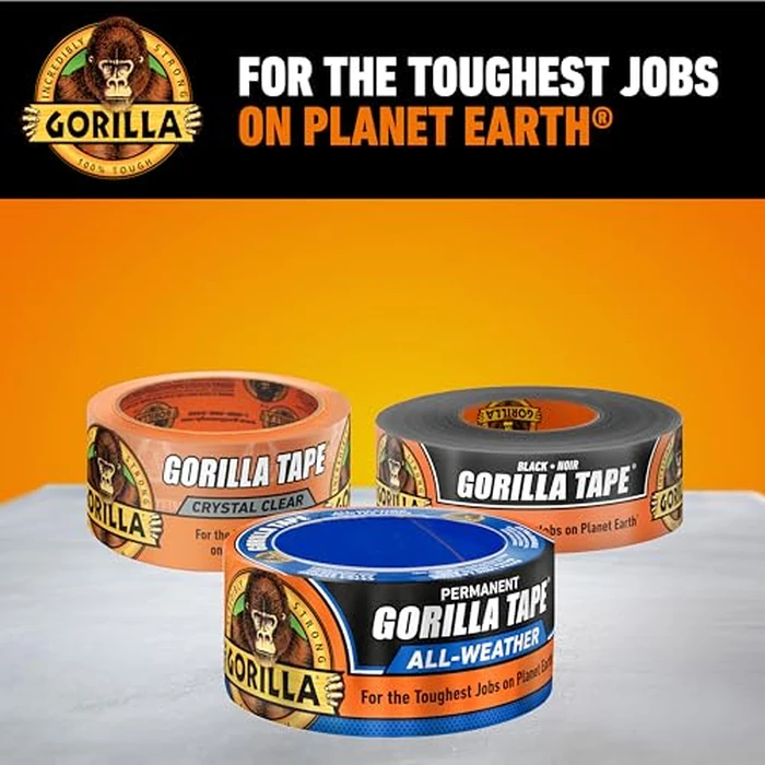 Gorilla All Weather Duct Tape, Black, 1.88" x 25 yd (Pack of 1) - UV and Temperature Resistant Waterproof Tape for Outdoor Repairs by GORILLA - Image 9