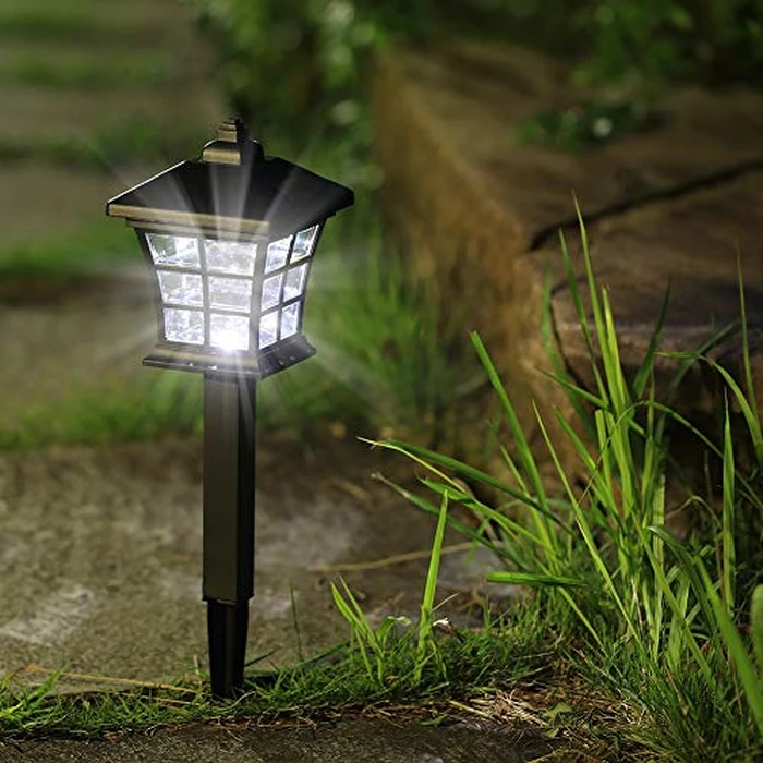Twinkle Star 6 Pack Solar Pathway Lights Outdoor Solar Garden Lights Solar Powered Landscape Lighting for Yard Patio, Garden, Walkway by Twinkle Star - Image 4