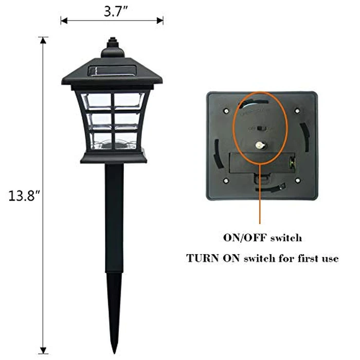 Twinkle Star 6 Pack Solar Pathway Lights Outdoor Solar Garden Lights Solar Powered Landscape Lighting for Yard Patio, Garden, Walkway by Twinkle Star - Image 6