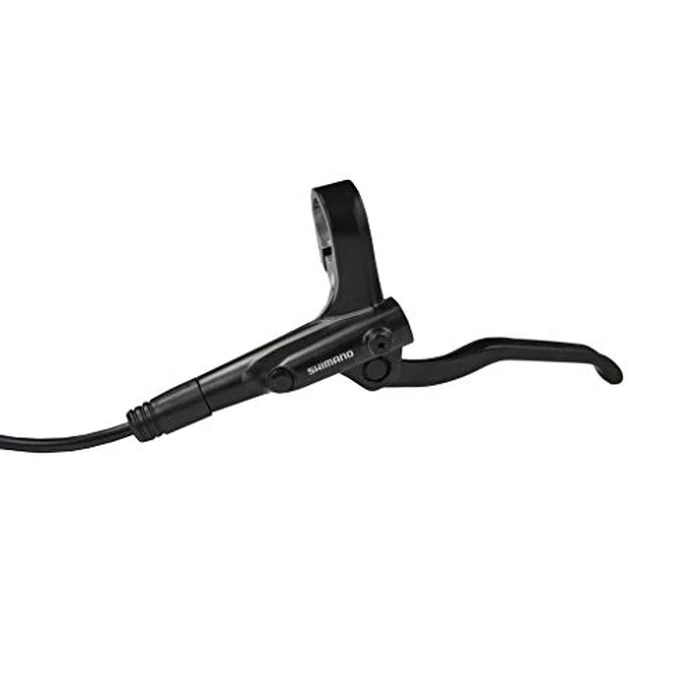 Shimano DISC Brake Assembled Set, BL-MT200(L), BR-MT200(F), Black, W/O Adapter, Resin PAD (W/O FIN), SM-BH59-SS 1000 MM Black by SHIMANO - Used - Acceptable condition