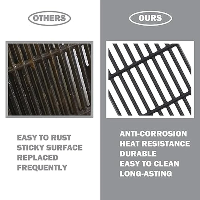 E-210 Grill Grates Weber Spirit Grill Grates Weber Spirit E-210 E-215 E-220 Grill Replacement Parts Spirit II GS4 E210 E215 Weber Spirit 2 Grill Grates Replacement 7637 200 Series Cooking Grids 17.5In by Oklagarden - Image 7