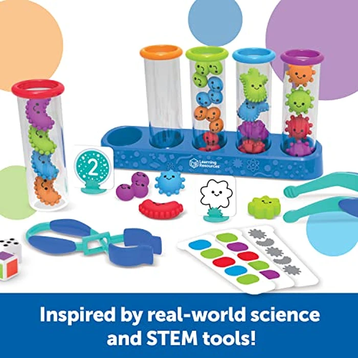 Learning Resources Silly Science Fine Motor Sorting Set - 55 Pieces, Age 3+ Educational Toy, Preschool Fine Motor Skills, PreK Manipulatives by Learning Resources - Image 4
