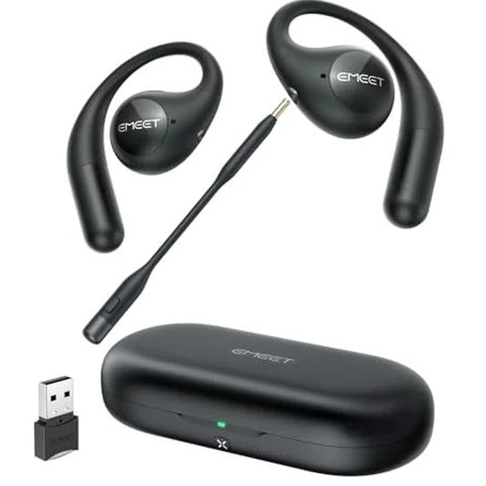 EMEET AirFlow Open-Ear Headphone - Black by EMEET - Refurbished - Excellent condition