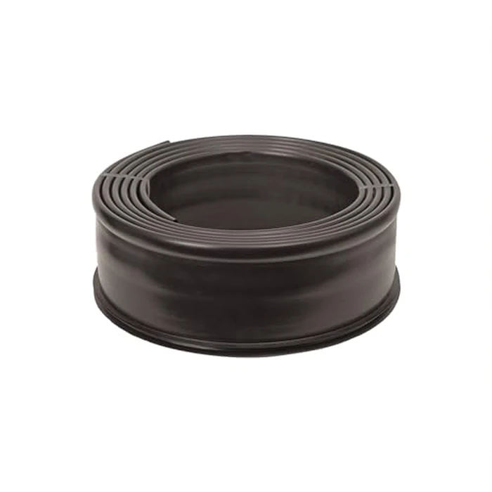 Suncast Plastic Landscape Edging Roll with Double Ridge Design, Flexible 5x20-Foot Coil for Gardens, Flower Beds, and Pathways, Black by Suncast - Used - Like New condition - US$14.87
