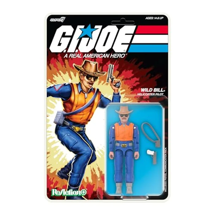 G.I. Joe Reaction+ Wave 03 (Cartoon) - Wild Bill (Cartoon) by Super7 - Used - Like New condition