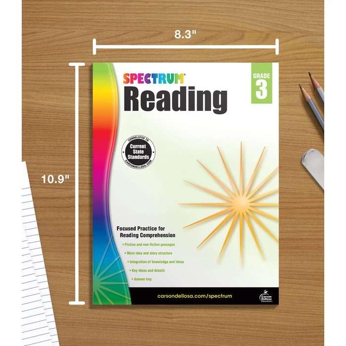 Spectrum Reading Comprehension 3rd Grade Workbooks, Nonfiction and Fiction Passages, Main Idea, Story Structure, and More, Classroom or Homeschool Curriculum by Spectrum - Image 7