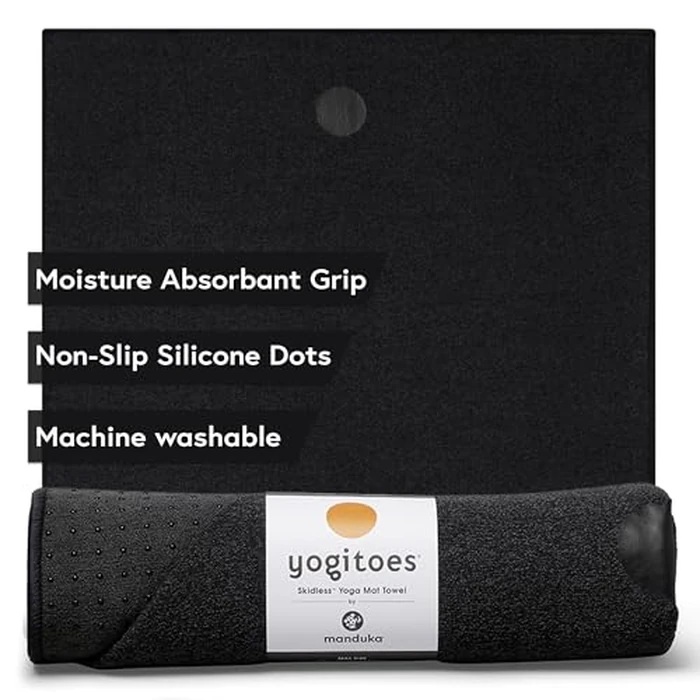 Yogitoes Yoga Mat Towel - Non Slip, Sweat Wicking with Patented Skidless Technology, Highly Absorbent for Yoga, Gym and Outdoor Fitness by Yogitoes - Used - Like New condition - CA$56.91