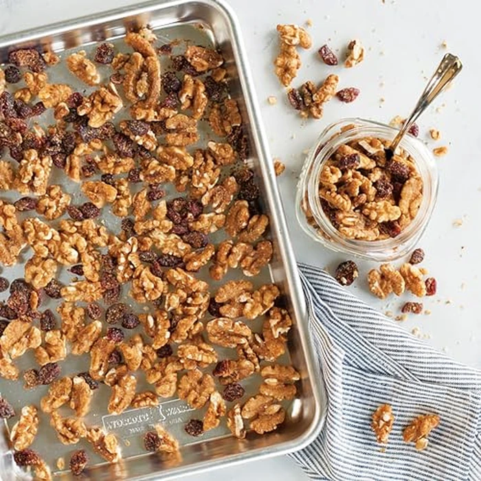 Nordic Ware Naturals 3 Piece Set - USA Made Aluminum Commercial Quality Sheet Pan for Baking or Roasting, Encapsulated Galvanized Steel Rim Prevents Warping; Half Sheet, Jelly Roll and Quarter Sheet by Nordic Ware - Image 6