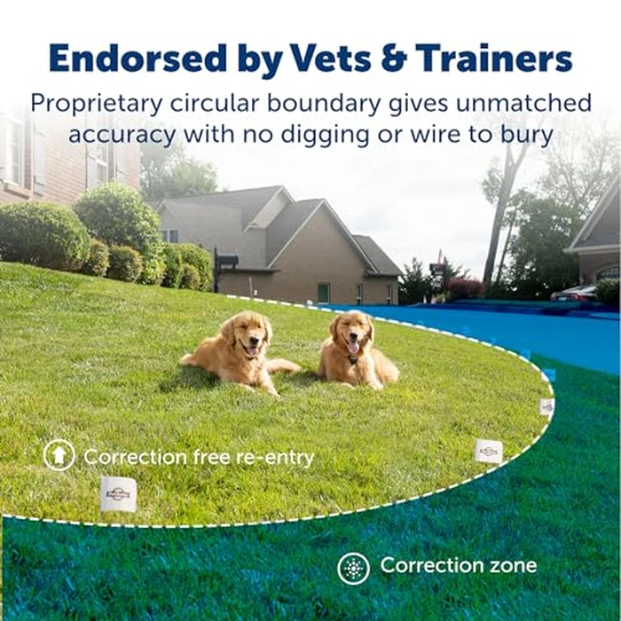 PetSafe Stay & Play Compact Wireless Fence, LCD Screen to Adjust The Circular Boundary, Secure up to a 3,000 Square Metre Area, Use for All Your Pets, Portable System by PetSafe - Image 2
