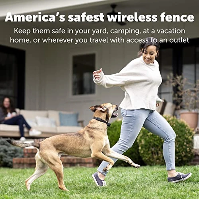 PetSafe Stay & Play Compact Wireless Fence, LCD Screen to Adjust The Circular Boundary, Secure up to a 3,000 Square Metre Area, Use for All Your Pets, Portable System by PetSafe - Image 5