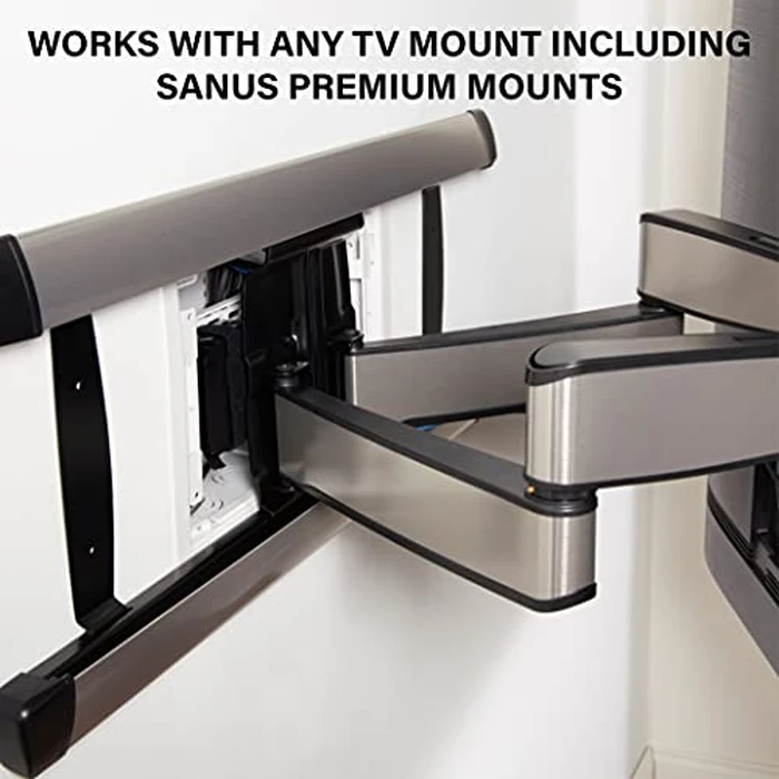 Legrand 9 Inch in-Wall Enclosure for TVs and Media Devices - Dual Purpose Electrical and Storage Box, White, Recessed Mount by On-Q - Image 4