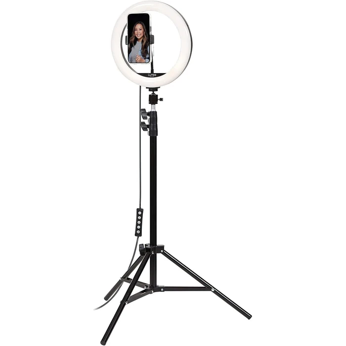 LuMee Studio 10" RGB Ring Light with Tripod Stand - Black by LuMee - Refurbished - Brand New condition - US$30.94