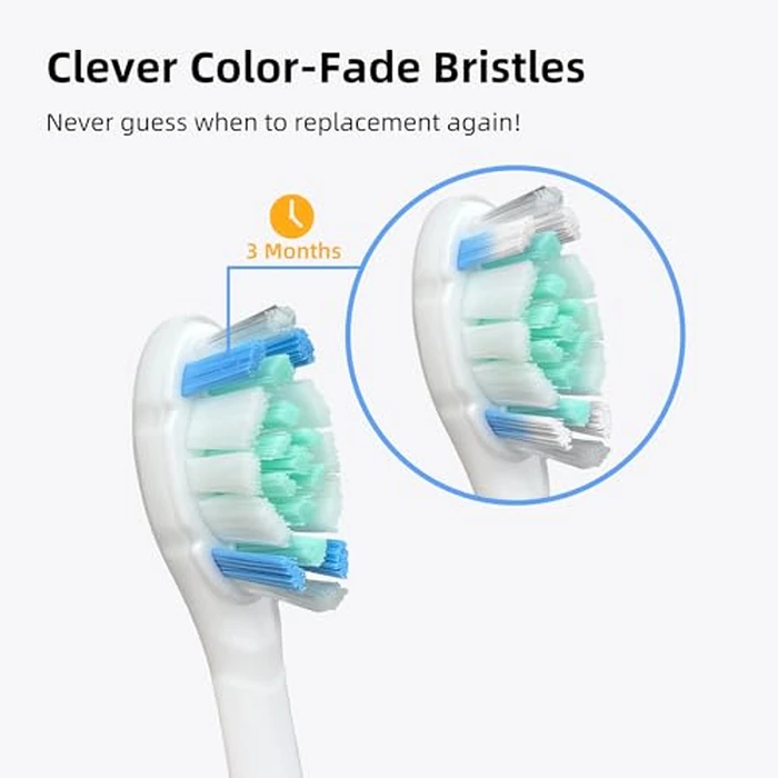 DentaZotic Gum Care Toothbrush Heads for Philips Sonicare Replacement Heads, Soft Bristles, White 10 Pack by DentaZotic - Image 6