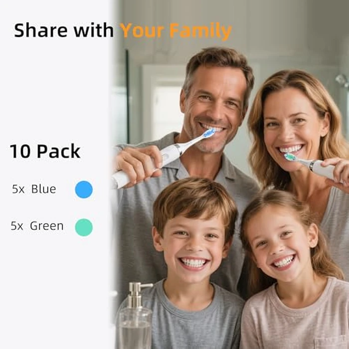 DentaZotic Gum Care Toothbrush Heads for Philips Sonicare Replacement Heads, Soft Bristles, White 10 Pack by DentaZotic - Image 9