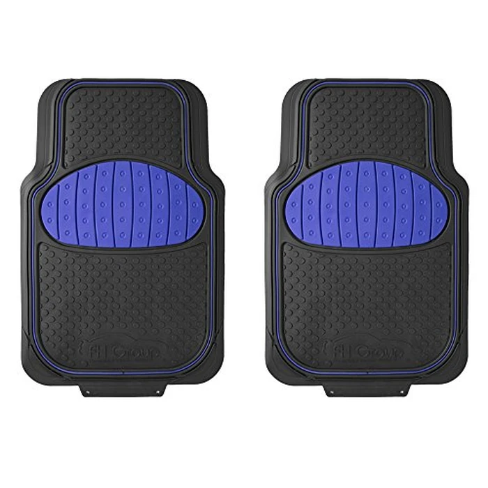 FH Group Heavy-Duty Rubber Car Floor Mats - Universal Fit, Trimmable, Climaproof - For Sedans, SUVs, Trucks - Blue by FH Group - Image 6