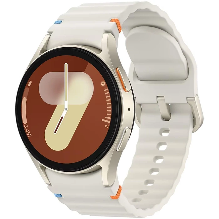 Galaxy Watch7 (Bluetooth) - 32GB - 40mm - Cream Aluminum Case with Cream Silicone Sport Band by Samsung - Image 2