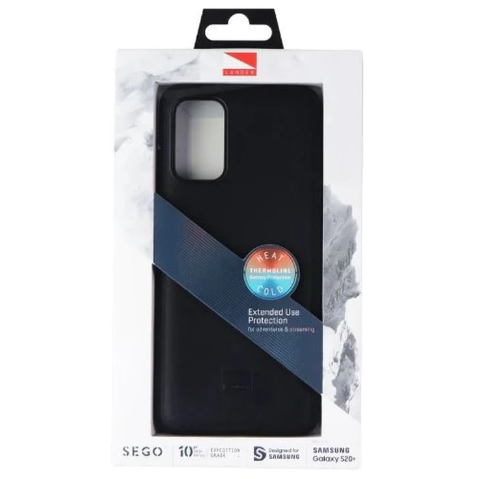 Lander Sego Series Hybrid Slim Phone Case for Galaxy S20+ - Black by Lander - Refurbished - Brand New condition