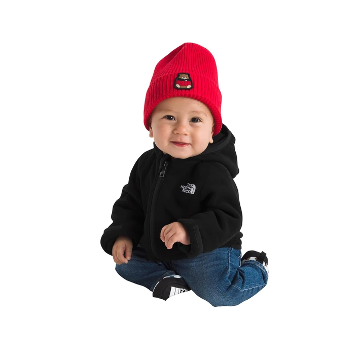 The North Face Baby Glacier Full Zip Hoodie - Soft Fleece Hoodie for Babies, Fold Over Mitts, Comfortable Stretch Fabric, TNF Black, 12 Months by The North Face - Image 1