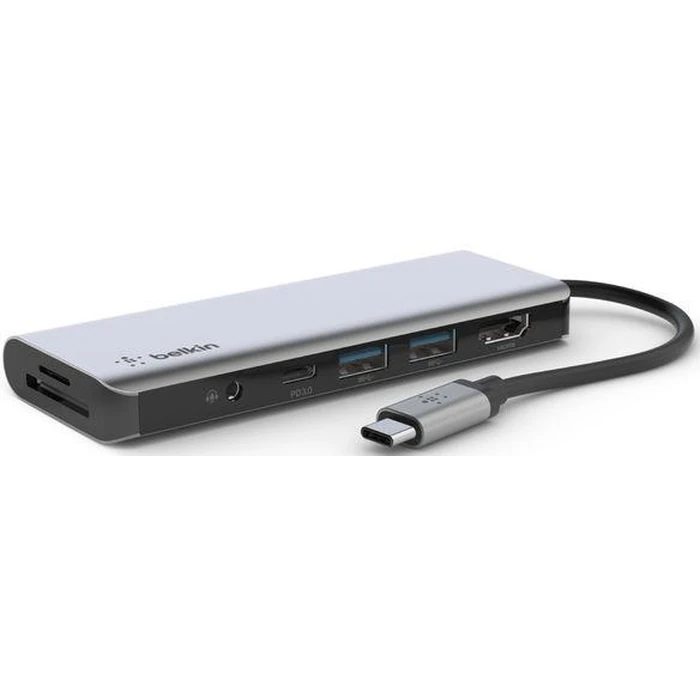 Belkin Connect USB-C 7-in-1 Multiport Hub Adapter - Space Gray by Belkin - Image 1