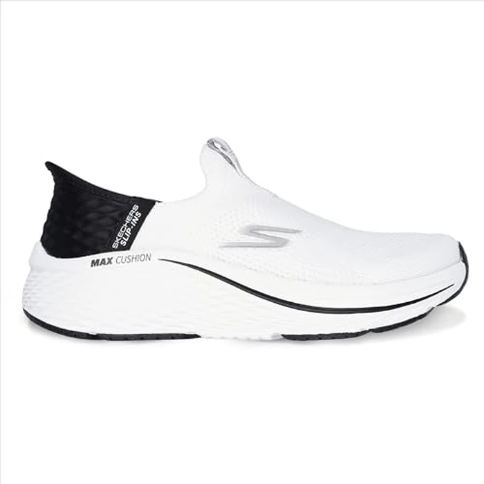 Skechers Women's Max Cushioning Elite 2.0 Eternal Hands Free Slip-ins Sneaker, White/Black, 5.5 Wide by Skechers - Image 2