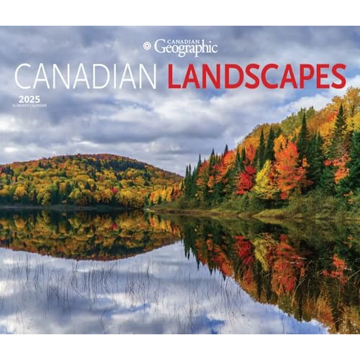 Canadian Geographic Canadian Landscapes OFFICIAL | 2025 14 x 24 Inch Monthly Deluxe Wall Calendar | Envelope | Wyman Publishing | Travel Scenic Outdoor by BrownTrout Publishers Ltd. - Used - Like New condition