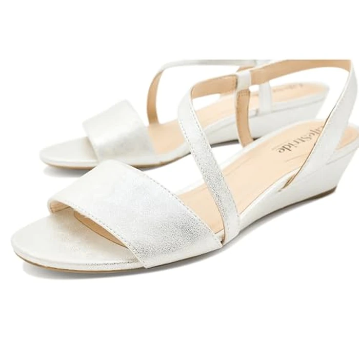 LifeStride Women's Yasmine Wedge Sandal, Silver 1, 8.5 Wide by LifeStride - Image 6