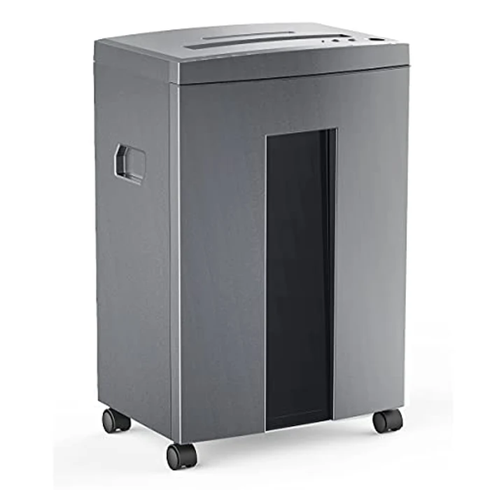 WOLVERINE 18-Sheet 60 Mins Running Time Cross Cut High Security Level P-4 Heavy Duty Paper/CD/Card Ultra Quiet Shredder for Home Office with 6 Gallons Pullout Waste Bin SD9611 (Grey ETL) by Wolverine - Used - Good condition - CA$226.47