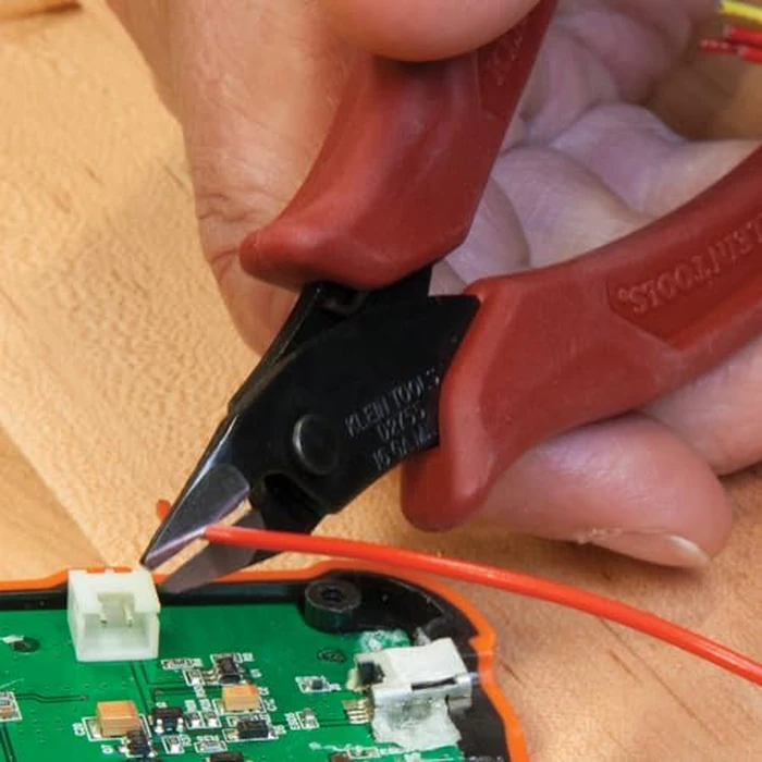 Klein Tools D275-5 Diagonal Flush Cutters, Made in USA, Micro Wire and Compact Zip Tie Cutter, Ultra-Slim Precision for Work in Confined Areas, 5-Inch by KLEIN TOOLS - Image 5