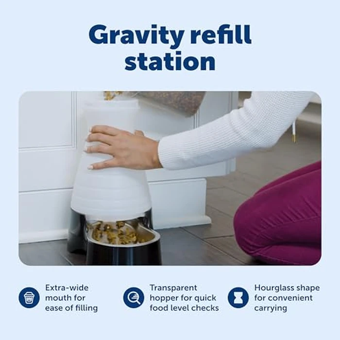 PetSafe Healthy Pet Food Station - Automatic Indoor Gravity Cat & Dog Feeder - Space-Saving Self Feeder - Easy to Clean - Medium - Up to 4 lb Kibble Capacity by PetSafe - Image 6