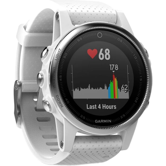 Garmin Fenix 5S GPS Smartwatch - 37MB - 42mm - White Sapphire Edition (Polymer) Case with Carrara White Silicone Silicone Band by Garmin - Image 3