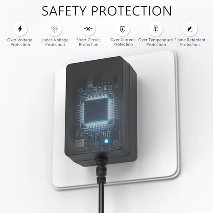 28.8V 0.8A Vacuum Charger for Shark Vertex DK33-288080H-U, for Shark IZ462H IZ440H IZ441HBRN IZ482H IZ483H IZ662H IZ682H Lightweight Cordless Stick Vacuum Replacement Adapter Power Cord by Cordro - Image 4