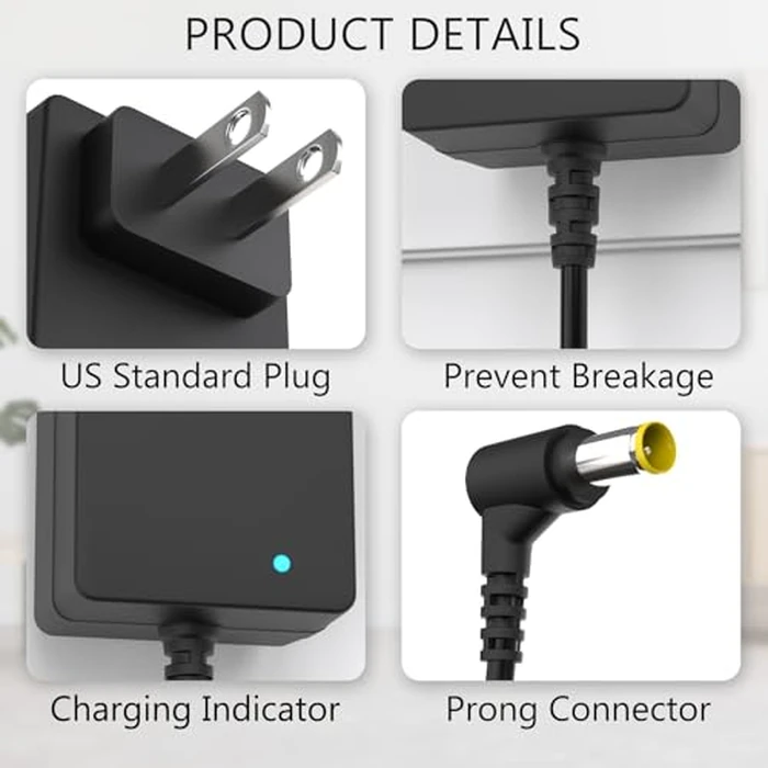 28.8V 0.8A Vacuum Charger for Shark Vertex DK33-288080H-U, for Shark IZ462H IZ440H IZ441HBRN IZ482H IZ483H IZ662H IZ682H Lightweight Cordless Stick Vacuum Replacement Adapter Power Cord by Cordro - Image 5