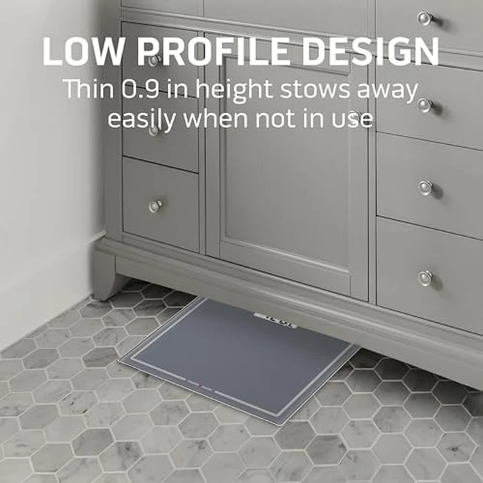 Health o meter Extra Wide Digital Bathroom Scale - 500 lb Capacity, 13.5"x11.8" Platform, Tracks 4 Users, 3.5" LCD Display, Precision Weighing, 2 AAA Batteries - Accurate, Easy to Read, Durable by Health o meter - Image 4