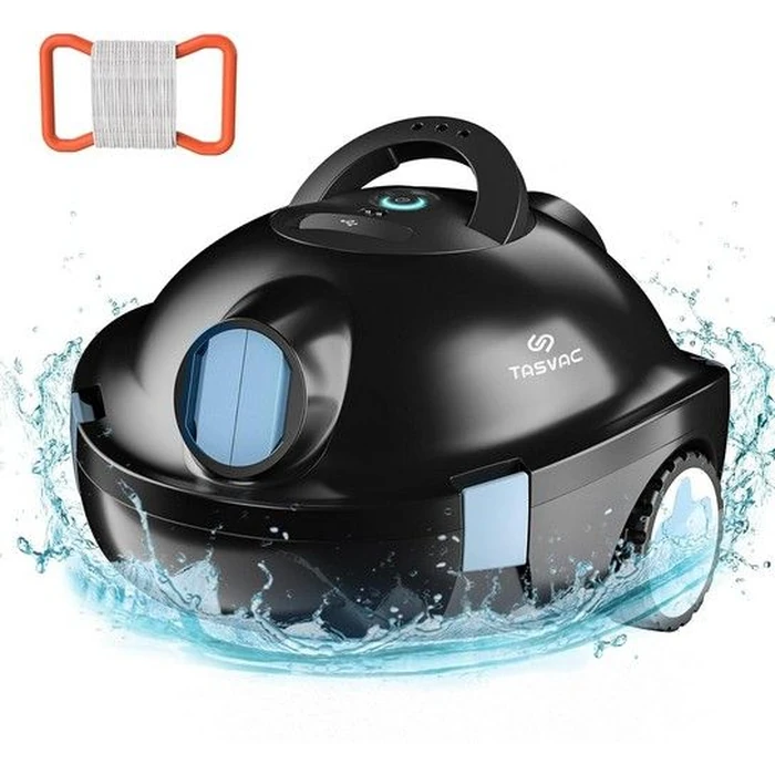 Tasvac Cordless Automatic Robotic Pool Vacuum Cleaner Y10 - Black by Tasvac - Refurbished - Excellent condition - US$78.20