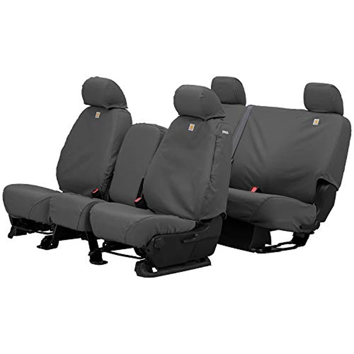 Covercraft - SSC3328CAGY Carhartt SeatSaver Front Row Custom Fit Seat Cover for Select Ford F-250 Super Duty/F-350 Super Duty Models - Duck Weave (Gravel) by Covercraft - Image 2