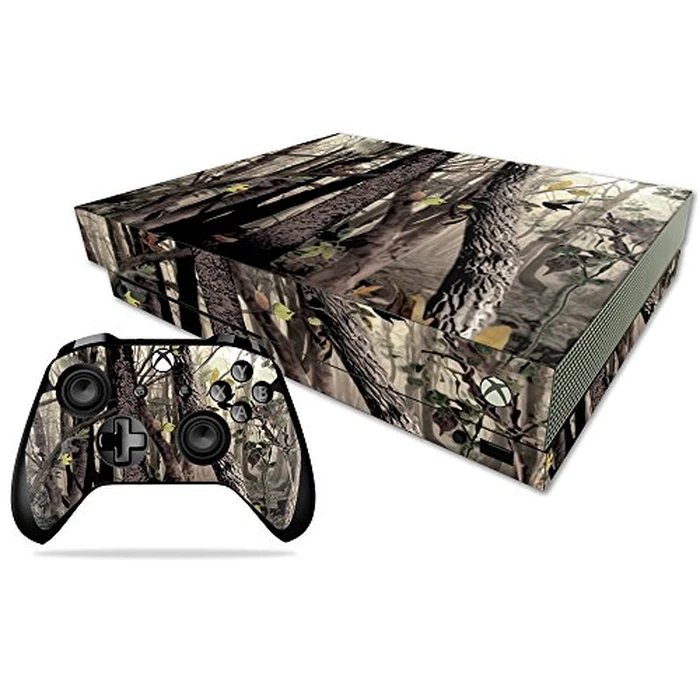 MightySkins Skin Compatible with Microsoft Xbox One X - Tree Camo | Protective, Durable, and Unique Vinyl Decal wrap Cover | Easy to Apply, Remove, and Change Styles | Made in The USA by MIGHTY SKINS - Used - Like New condition - US$7.30
