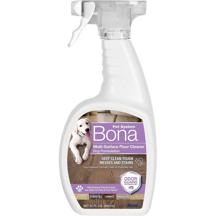 Bona Pet Spray Odor Eliminator, Dog Formulation, 32 fl oz, Safe for Carpeted Areas and Multi-Surface Floors by Bona - Used - Like New condition