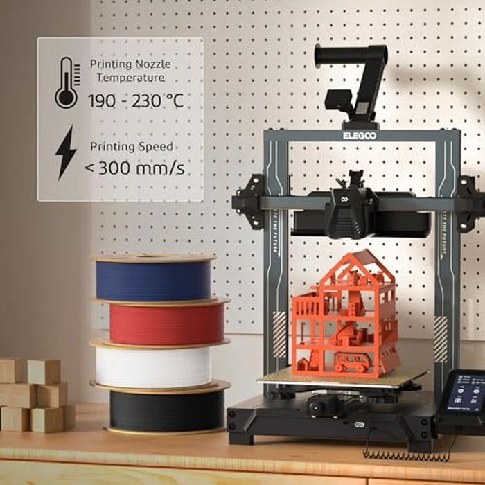 ELEGOO Matte PLA Filament Earth Brown 1KG, 1.75mm 3D Printer Filament Dimensional Accuracy +/- 0.02mm, 1kg Carboard Spool (2.2lbs) for Most FDM 3D Printers by ELEGOO - Image 5