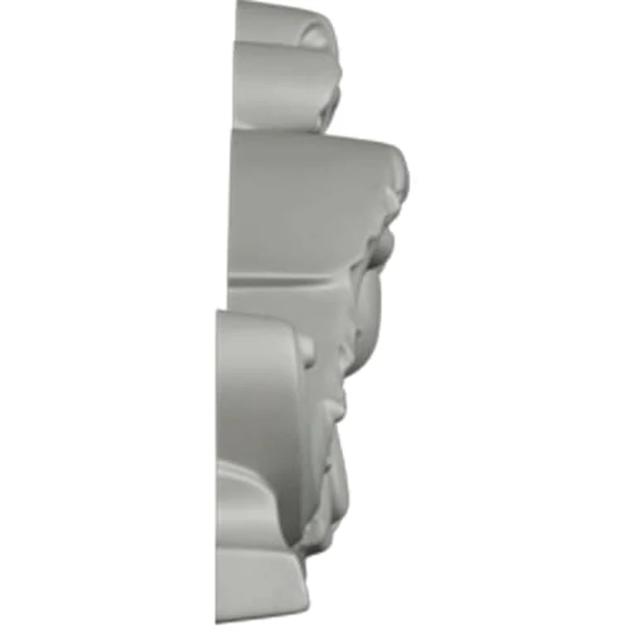 Ekena Millwork 42 3/8"W x 8 3/8"H x 2 1/2"P Kendall Center with Scrolls Onlay by Ekena Millwork - Image 3