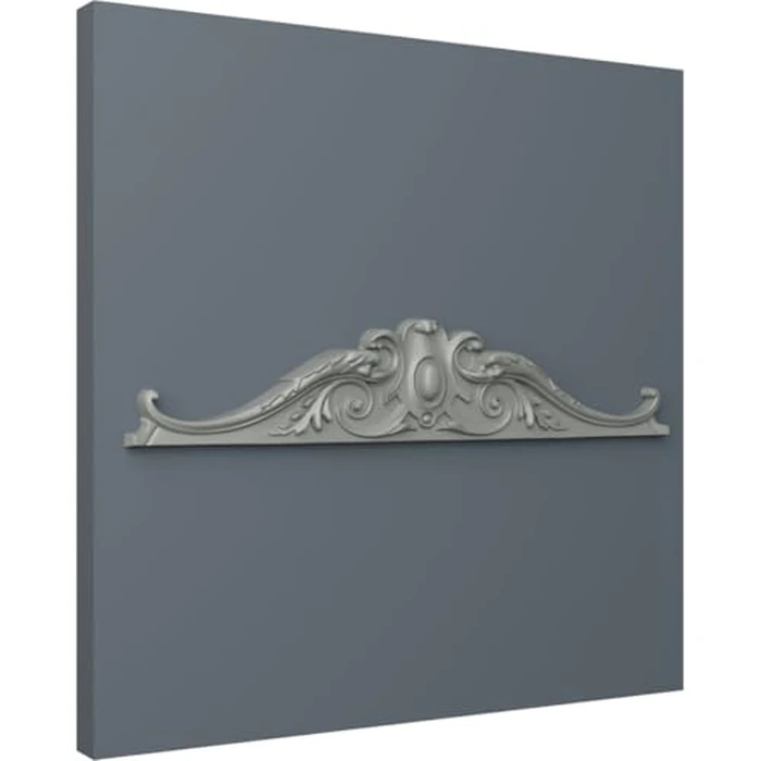 Ekena Millwork 42 3/8"W x 8 3/8"H x 2 1/2"P Kendall Center with Scrolls Onlay by Ekena Millwork - Image 5