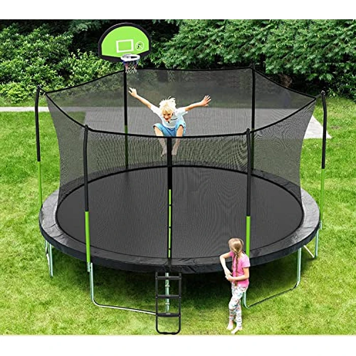 Upgrade Wide-Step Ladder for Trampoline, Heavy-Duty Steel Ladder with Non-Slip Plastic Steps, Durable and Easy Install (Three-Steps) by WNOEY - Image 7