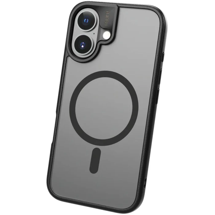 TUFF8 MAG GlideGuard Phone Case with MagSafe for iPhone 16 - Smoke Black - Premium by TUFF8 - Refurbished - Premium condition - US$9.19