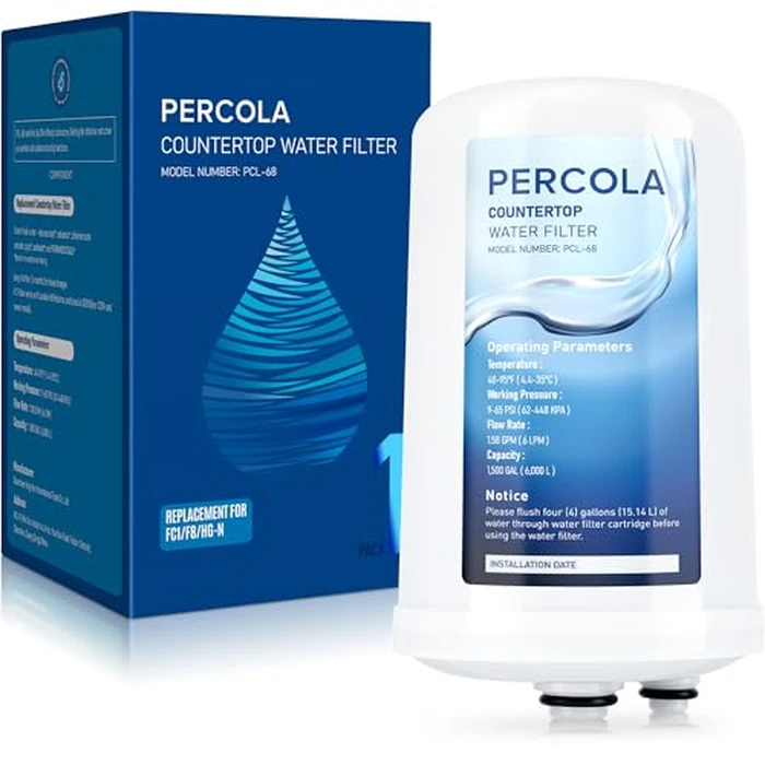 PERCOLA FC1, F8, HG-N & MW7000HG Water Filter, Fits Leveluk Machine K8, SD501, SD501PT, Super 501, SD501U, JRIV, JRII, Leveluk R, DXII, SunUs, Ext (1 Pack) by PERCOLA - Image 1
