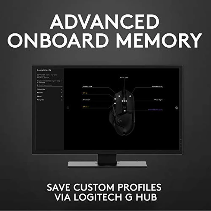 Logitech G502 Hero High Performance Wired Gaming Mouse, Hero 25K Sensor, 25,600 DPI, RGB, Adjustable Weights, 11 Programmable Buttons, On-Board Memory, PC/Mac, Black by Logitech G - Image 7